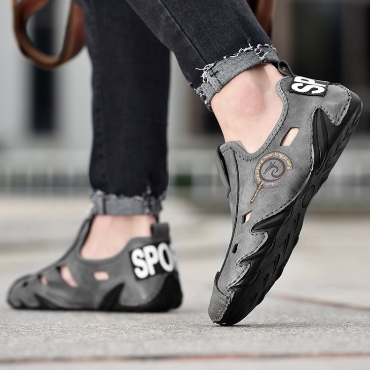 Men Sneakers Large Size Soft Sole Lazy Hollow Leather Shoes All-Match Peas Shoes, 38, 39, 40, 41, 42, 43, 44, 45, 46, 47, 48