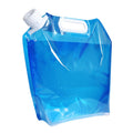 PE Water Bag For Portable Folding Water Storage Lifting Bag for Camping Hiking Survival Hydration Storage Bladder, 5L(Blue), 10L(Blue)