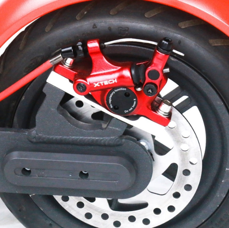 3 in 1 Scooter Modified Hydraulic Brake + 120mm Disc Brake Disc + Modified Seat Set For Xiaomi Mijia M365 Pro, Red Brake + Silver Adapter, Red Brake + Black Adapter, Black Brake + Silver Adapter, Black Brake + Black Adapter