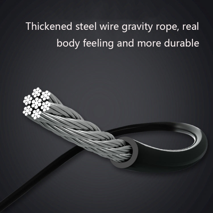 Rope / Cordless Dual-use Version Student Exam Exercise Fitness Smart Counting Skipping Rope with Load Weight, Black Yellow, White Black, White Blue, White Powder