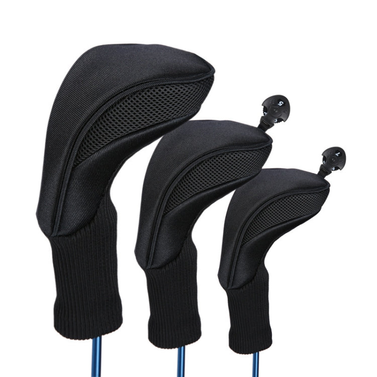 3 In 1 No.1 / No.3 / No.5 Clubs Protective Cover Golf Club Head Cover, HD-014 3 in 1 Black, HD-014 3 in 1 Red, HD-014 3 in 1 Blue