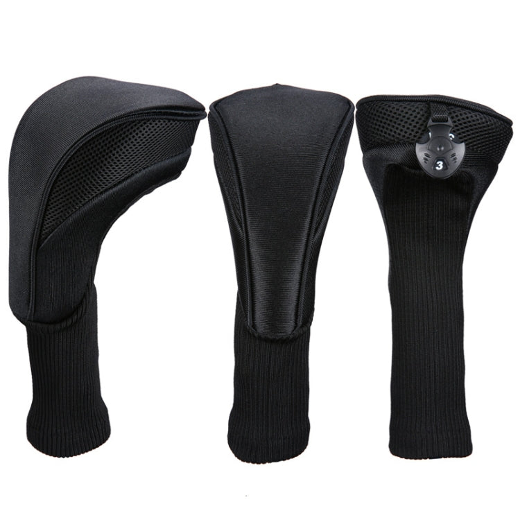 3 In 1 No.1 / No.3 / No.5 Clubs Protective Cover Golf Club Head Cover, HD-014 3 in 1 Black, HD-014 3 in 1 Red, HD-014 3 in 1 Blue