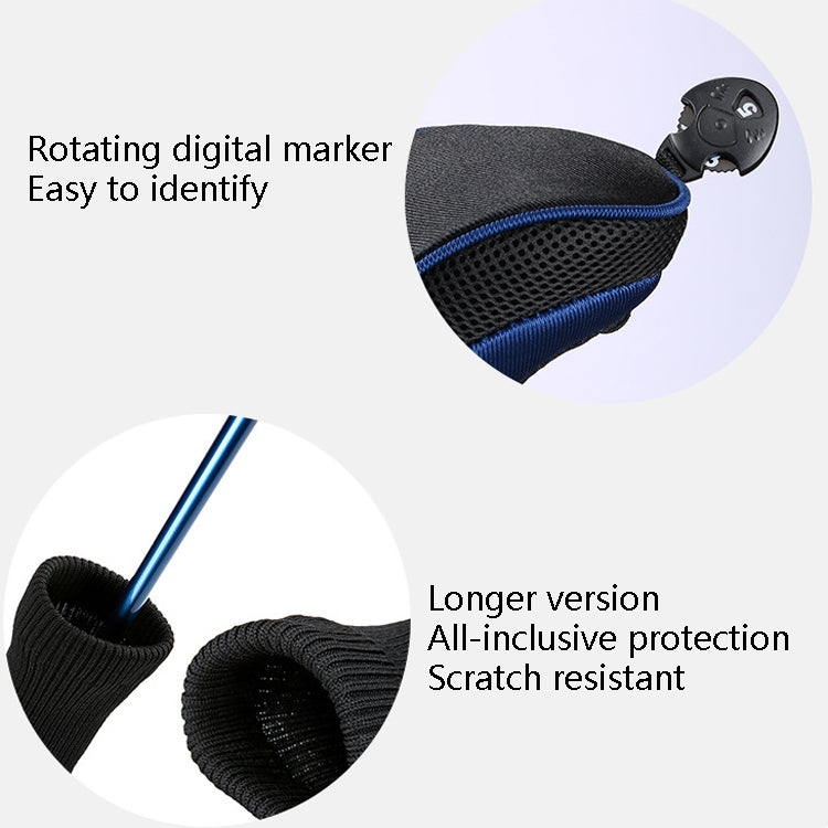 3 In 1 No.1 / No.3 / No.5 Clubs Protective Cover Golf Club Head Cover, HD-014 3 in 1 Black, HD-014 3 in 1 Red, HD-014 3 in 1 Blue