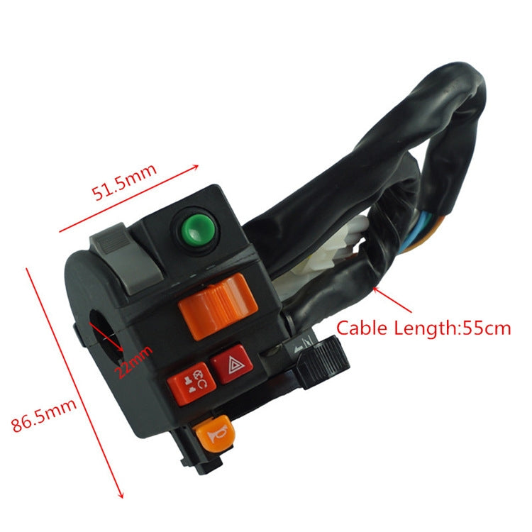 Motorcycle Modification Multifunctional General Handlebar Switch, KG-054