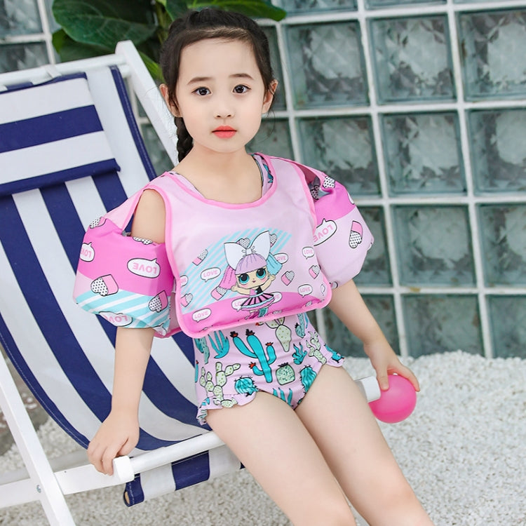 Vest-Style Children Life Jacket Baby Swimming Free Inflatable Arm Foam Life Buoy, Hip-hop Dinosaur, Submented Mirror Whale, Blue Tail Mermaid, Black Hair Doll, Bow Doll