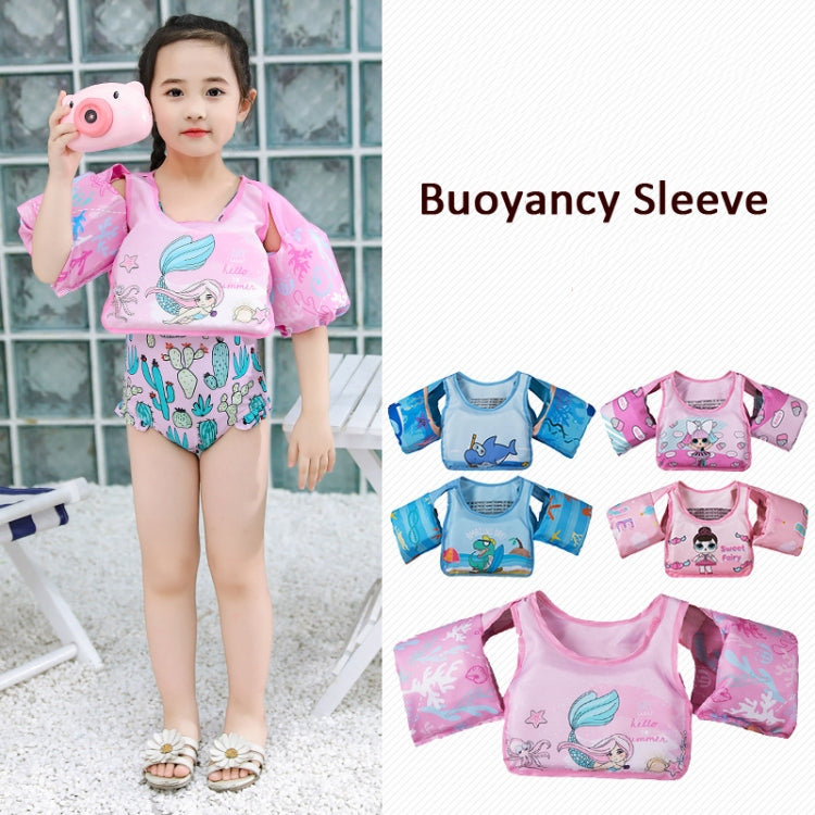 Vest-Style Children Life Jacket Baby Swimming Free Inflatable Arm Foam Life Buoy, Hip-hop Dinosaur, Submented Mirror Whale, Blue Tail Mermaid, Black Hair Doll, Bow Doll