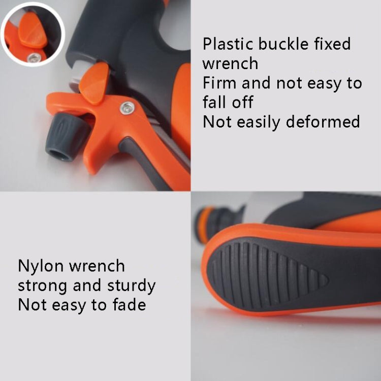 Metal Multifunctional Garden Household Car Watering Sprinkler High Pressure Nozzle, Green, Orange Red