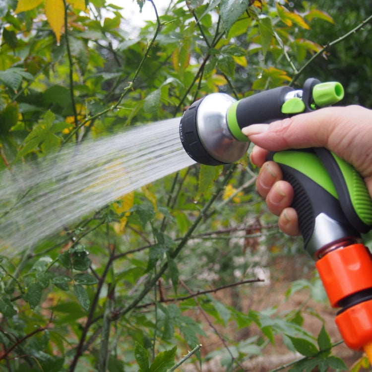 Metal Multifunctional Garden Household Car Watering Sprinkler High Pressure Nozzle, Green, Orange Red