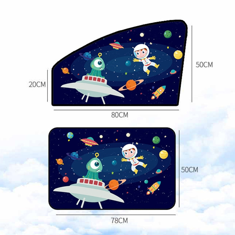Automobile Sunshade Car Windows Sun Protection And Heat Insulation Magnetic Telescopic Side Curtains, Deep Sea Adventure Driving Position, Deep Sea Adventure Co-driver, Deep Sea Adventure Rear Square, Auspicious Three Treasures Driving Position        ...