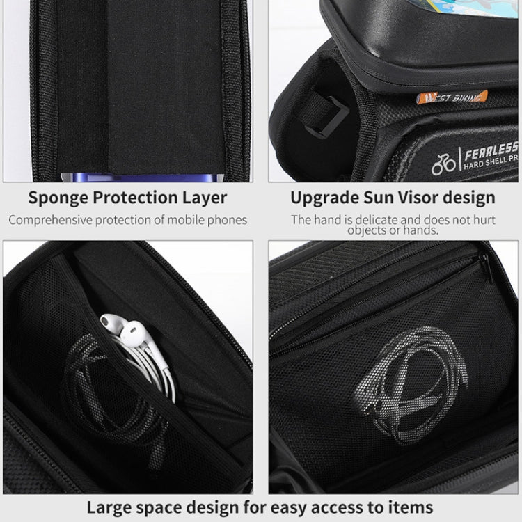 WEST BIKING YP0707256 Hard Shell Mountain Bike Bicycle Front Beam Package Riding Equipment, WEST BIKING YP0707256