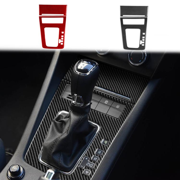 For 2017-2021 Skoda Octavia Right-Hand Drive 2pcs /Set Gear Shift Panel Trim Sticker, Right-Hand Drive