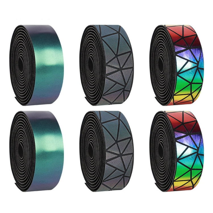 WEST BIKING Bicycle Volorful Handlebar Straps Shock Absorption PU Non-Slip Handlebar Wrap Riding Equipment, 215x3cm Colorful, 215x3cm Aurora, 215x3cm Reflective