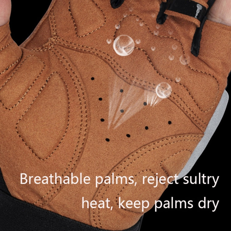 WEST BIKING YP0211196 Half-Finger Shock-Absorbing Anti-Skid Motorcycle Bike Gloves Riding Equipment, S, M, L, XL