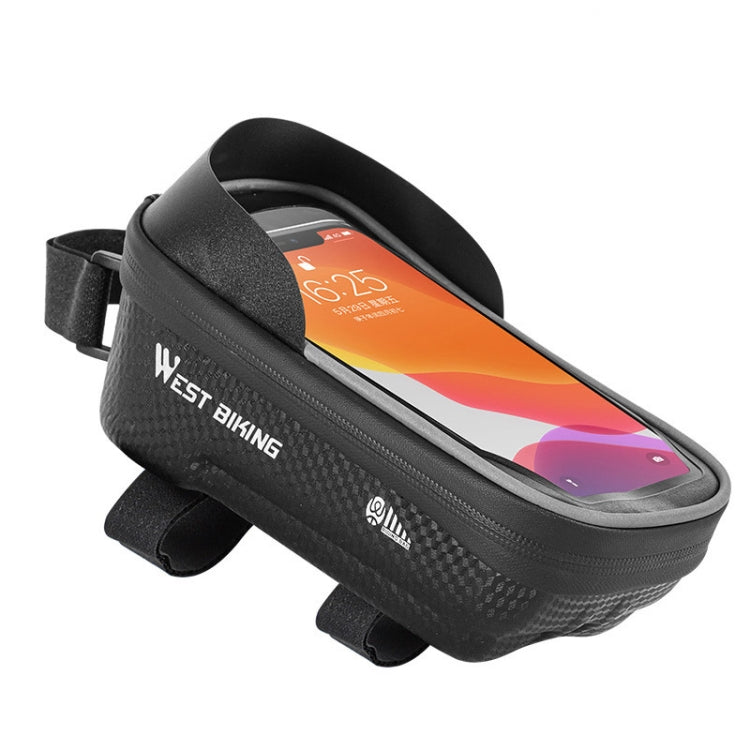 WEST BIKING YP0707235 Mountain Bike Front Beam Bag Waterproof Mobile Phone Bicycle Bag Hard Shell Reflective Bag Riding Equipment, YP0707235