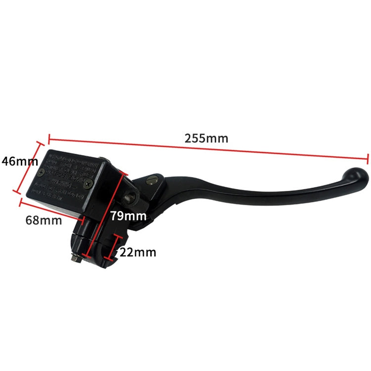 Motorcycle Modification Accessories Pump Assembly Front Hydraulic Brake Oil Pump, Black, White Handle Black Pump, White