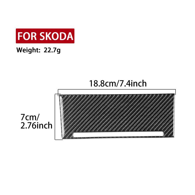 For 2017-2021 Skoda Octavia Left-Hand Drive 2pcs /Set Gear Shift Panel Trim Sticker, Left-Hand Drive
