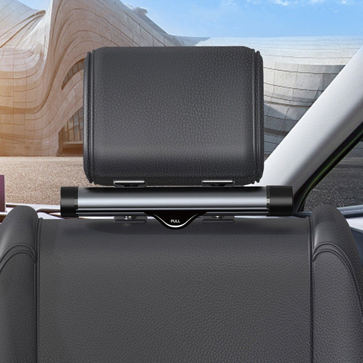 Car Storage Garbage Bag Bracket Car Mobile Phone Tablet Rear Pillow Holder, With Phone Holder Gray