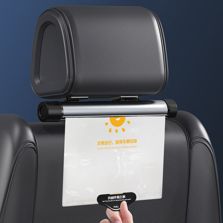 Car Storage Garbage Bag Bracket Car Mobile Phone Tablet Rear Pillow Holder, With Phone Holder Gray
