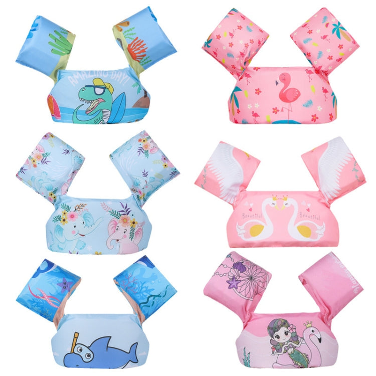 Children Swimming Foam Arm Ring Baby Swimming Equipment Floating Ring Water Sleeve Buoyancy Vest, Pink Flamingo, Pink Swan, Blue Dolphin, Blue Starfish, Purple Dog, Yellow Duck, Blue Whale, Green Bee, Blue Shark, Blue Crab, Blue Elephant, Pink Mermaid ...