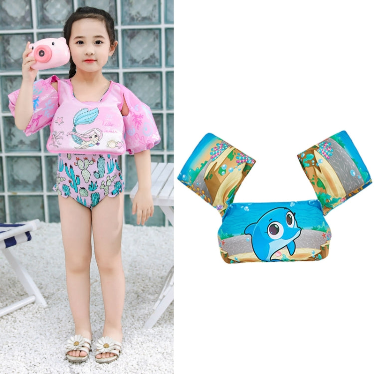 Children Swimming Foam Arm Ring Baby Swimming Equipment Floating Ring Water Sleeve Buoyancy Vest, Pink Flamingo, Pink Swan, Blue Dolphin, Blue Starfish, Purple Dog, Yellow Duck, Blue Whale, Green Bee, Blue Shark, Blue Crab, Blue Elephant, Pink Mermaid ...