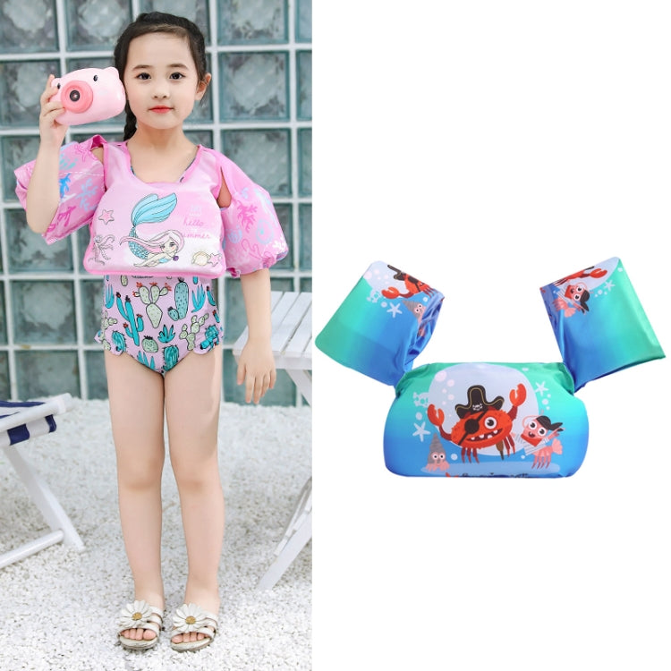 Children Swimming Foam Arm Ring Baby Swimming Equipment Floating Ring Water Sleeve Buoyancy Vest, Pink Flamingo, Pink Swan, Blue Dolphin, Blue Starfish, Purple Dog, Yellow Duck, Blue Whale, Green Bee, Blue Shark, Blue Crab, Blue Elephant, Pink Mermaid ...
