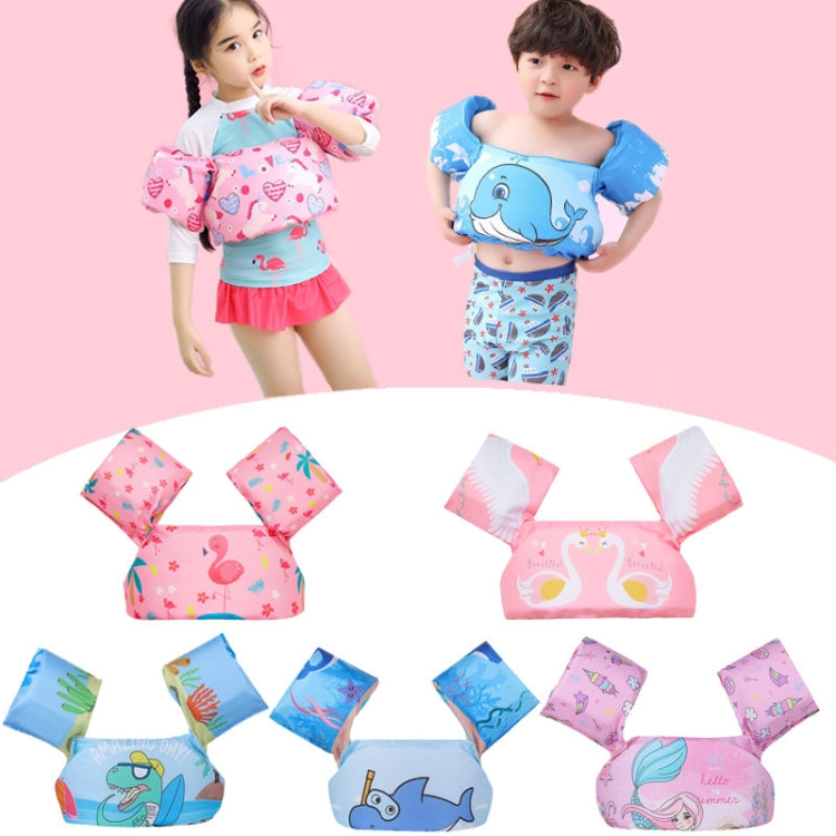 Children Swimming Foam Arm Ring Baby Swimming Equipment Floating Ring Water Sleeve Buoyancy Vest, Pink Flamingo, Pink Swan, Blue Dolphin, Blue Starfish, Purple Dog, Yellow Duck, Blue Whale, Green Bee, Blue Shark, Blue Crab, Blue Elephant, Pink Mermaid ...