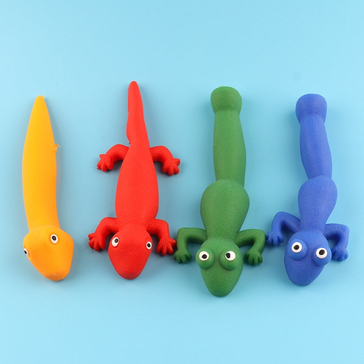 12 PCS Stretching Finger Slingshot Soft TPR Tricky Lizard Finger Ejection Toy, Random Style Delivery, 12 PCS Lizard
