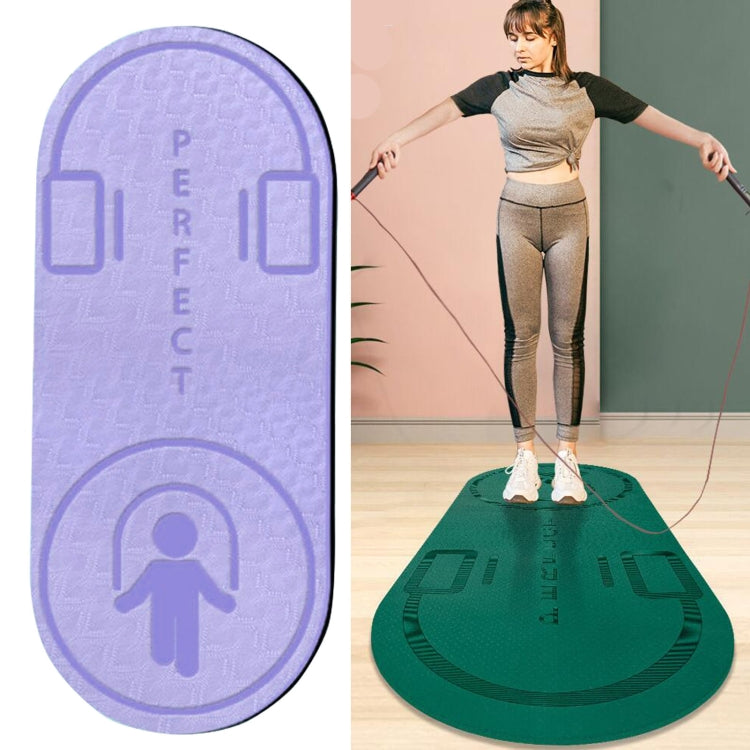Indoor Skipping Mat Sound Insulation Shock Absorption Thickened Skipping Blanket Non-Slip Yoga Mat, Size: 140 x 60cm, Green, Green+Cushion, Green+Jump Rope, Deep Gray, Deep Gray+Cushion, Deep Gray+Cushion+Jump Rope, Rubber Pink, Rubber Pink+Cushion    ...