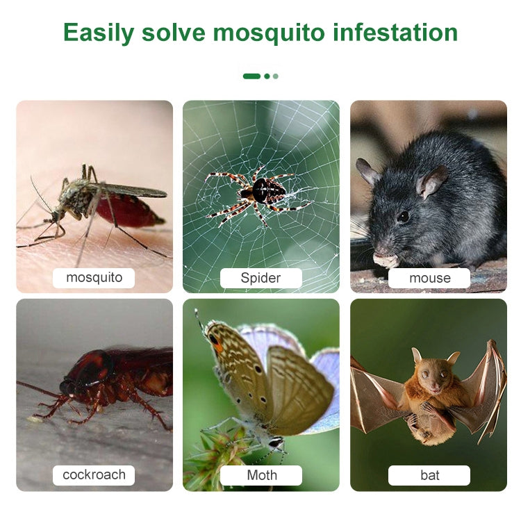 JL-215 Ultrasonic Mosquito Killer High-Power Double-Horn High-Frequency Mouse Repeller, US Plug