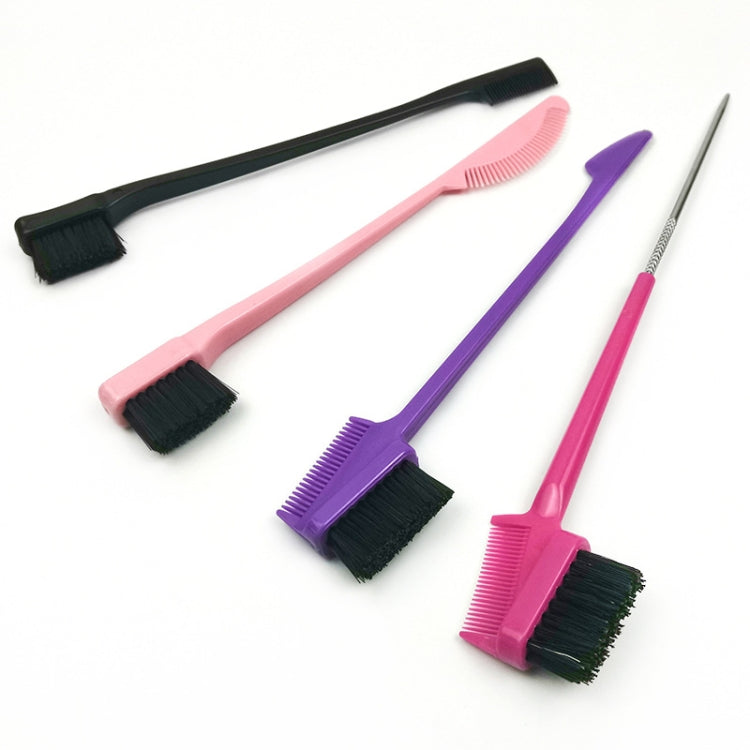 3 PCS Eyebrow Brush Eyelash Comb Set Hairline Comb Eyebrow Trimming Tool, A, B, C, D