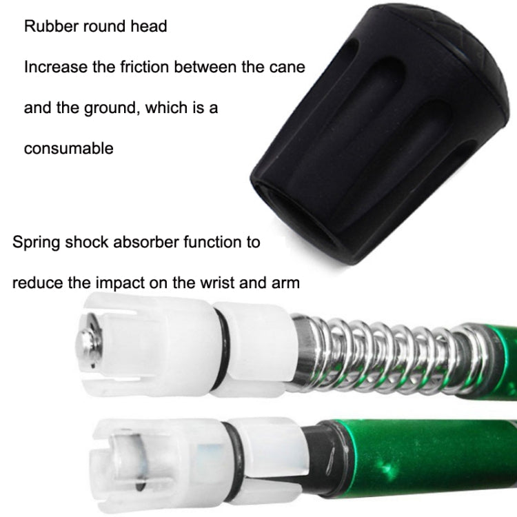 JUNGLELEOPARD 3-Section Straight Handle Aluminum Trekking Pole Multifunctional Walking Hand Crutches, Red#66-135cm, Blue#66-135cm, Black#66-135cm, Silver White#66-135cm