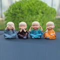 In Car Cute Four Little Monks Ornaments Car Interior Decorations Specification：, Not Swing
