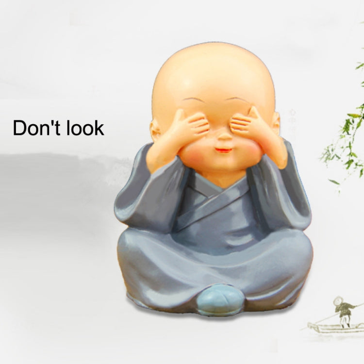 In Car Cute Four Little Monks Ornaments Car Interior Decorations Specification：, Not Swing