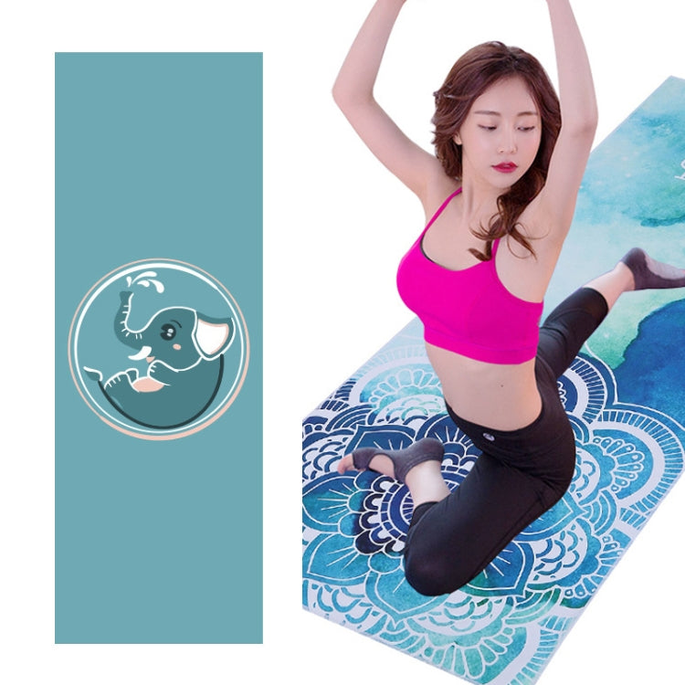 Printed Soft Yoga Mat Non-Slip Yoga Towel, Size: 185 x 65cm, 185 x 65cm Fantasy Garo, 185 x 65cm Fantasy Maze, 185 x 65cm Geometric, 185 x 65cm Dream Pen Flowers, 185 x 65cm Dream Deer, 185 x 65cm Waves, 185 x 65cm Vientiane, 185 x 65cm Whale          ...