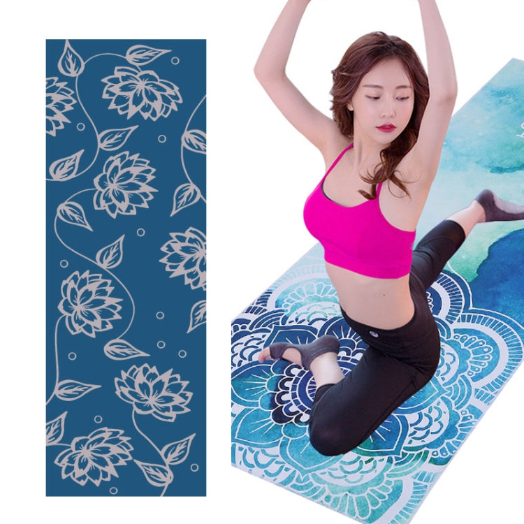 Printed Soft Yoga Mat Non-Slip Yoga Towel, Size: 185 x 65cm, 185 x 65cm Fantasy Garo, 185 x 65cm Fantasy Maze, 185 x 65cm Geometric, 185 x 65cm Dream Pen Flowers, 185 x 65cm Dream Deer, 185 x 65cm Waves, 185 x 65cm Vientiane, 185 x 65cm Whale          ...