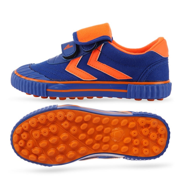 Children Soccer Shoes Antiskid Wear-Resistant Nylon Fastener Football Training Shoes, 28/180, 29/190, 36/230