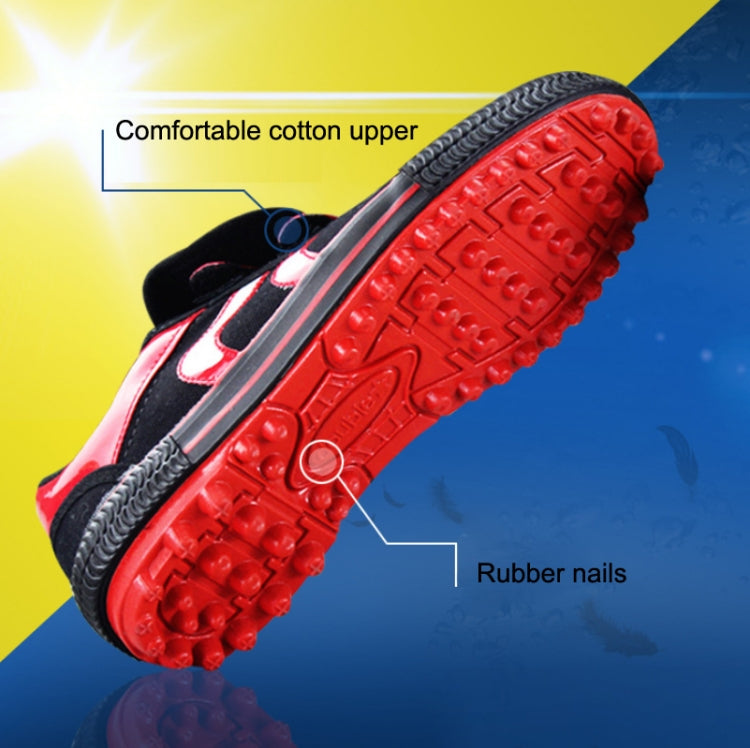 Children Soccer Shoes Antiskid Wear-Resistant Nylon Fastener Football Training Shoes, 28/180, 29/190, 30/200, 32/210, 33/215, 34/220, 35/225, 36/230, 37/235