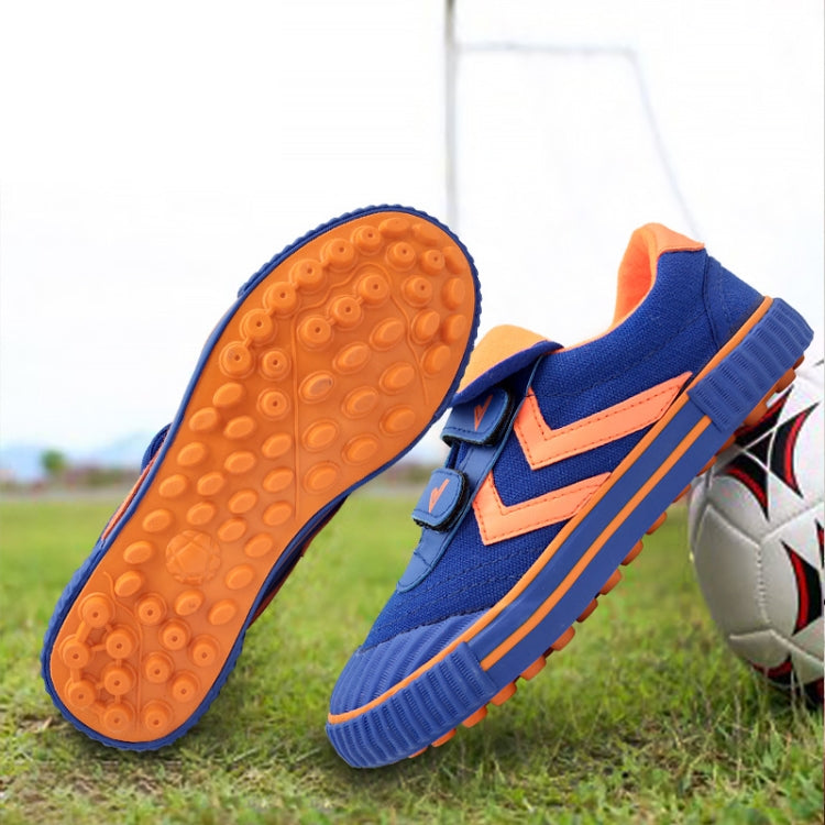 Children Soccer Shoes Antiskid Wear-Resistant Nylon Fastener Football Training Shoes, 28/180, 29/190, 30/200, 32/210, 33/215, 34/220, 35/225, 36/230, 37/235