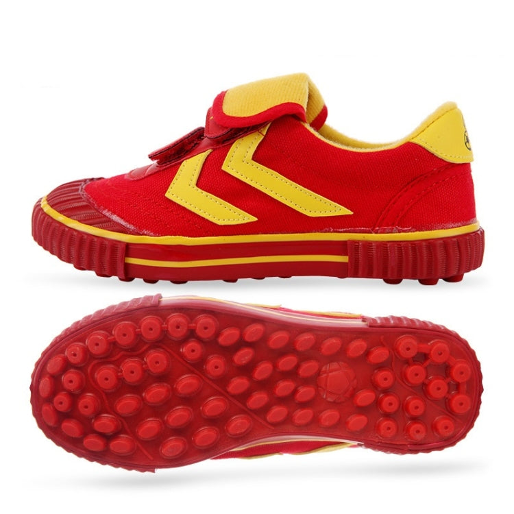 Children Soccer Shoes Antiskid Wear-Resistant Nylon Fastener Football Training Shoes, 28/180, 29/190, 36/230