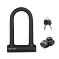 West Biking Bike Lock Motorcycle Wire Lock Anti-Hydraulic Pressure Cut Anti-Theft Lock, U-shaped Lock, U-shaped Lock+Cable