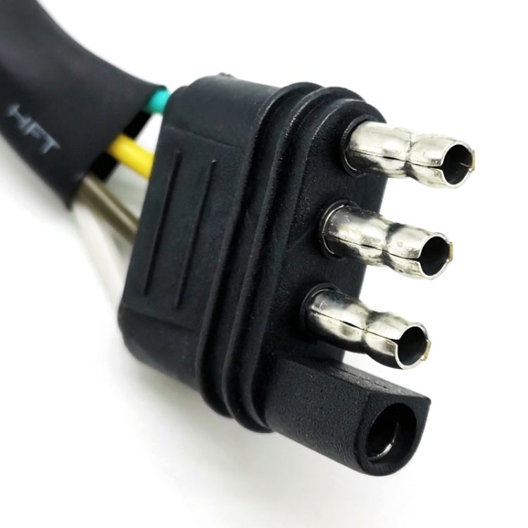 VS170U-L 4P Flat Plug To Turn 7P Trailer Socket Universal Car Power Socket Adapter US Plug, 4P To 7P