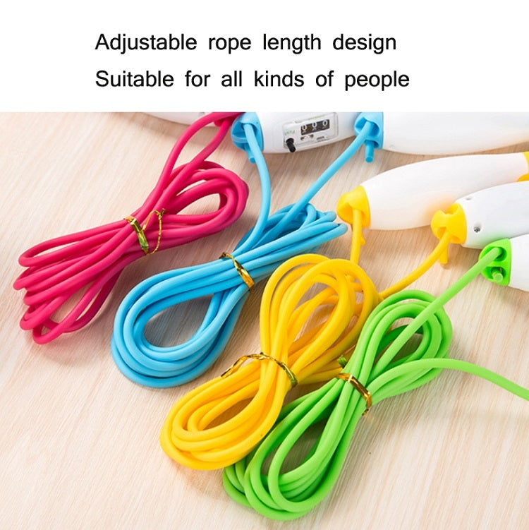 Adjustable Mechanical Counting PVC Skipping Rope Fitness Sports Equipment, Length: 3m, 5 PCS PVC Skipping Rope(Red White), 5 PCS PVC Skipping Rope(Blue White), 5 PCS PVC Skipping Rope(Yellow White), 5 PCS PVC Skipping Rope(Green White)