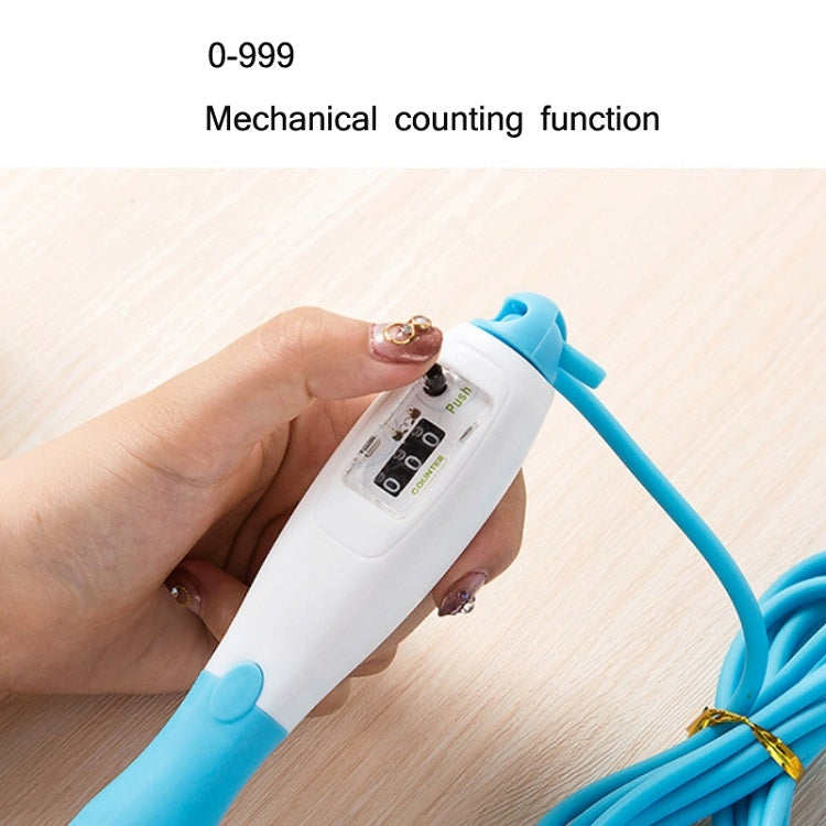 Adjustable Mechanical Counting PVC Skipping Rope Fitness Sports Equipment, Length: 3m, 5 PCS PVC Skipping Rope(Red White), 5 PCS PVC Skipping Rope(Blue White), 5 PCS PVC Skipping Rope(Yellow White), 5 PCS PVC Skipping Rope(Green White)