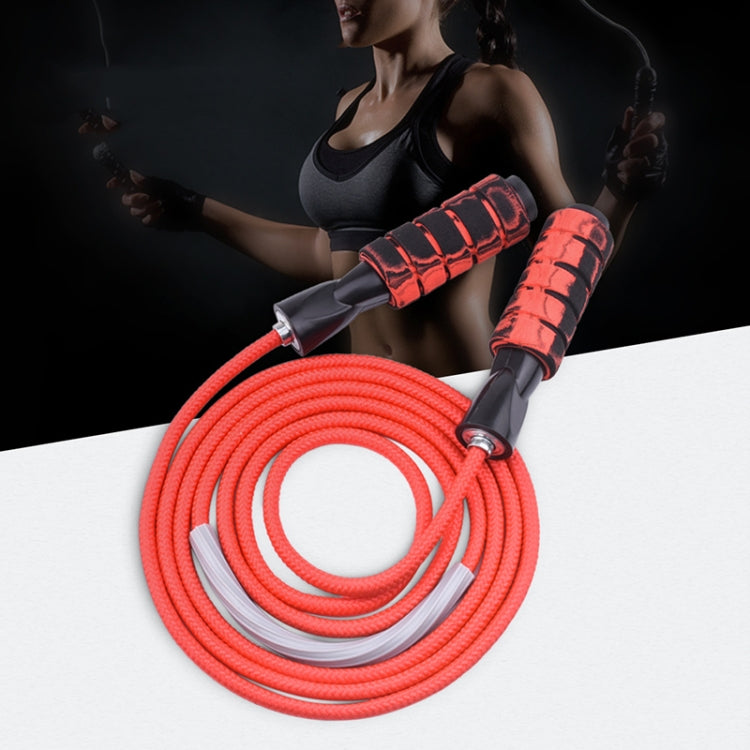 Weight-Bearing Skipping Rope Fitness Exercise Room Skipping Rope, Thickness: 6mm, Length: 3m, Red, Gray