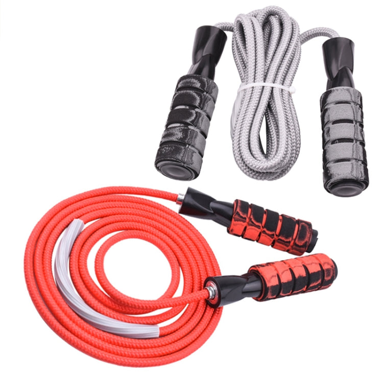 Weight-Bearing Skipping Rope Fitness Exercise Room Skipping Rope, Thickness: 6mm, Length: 3m, Red, Gray