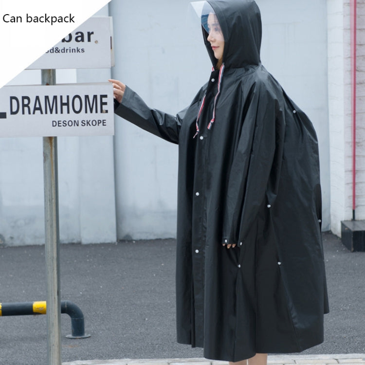 Bicycle Single Thick Raincoat Battery Car Adult Poncho, XL
