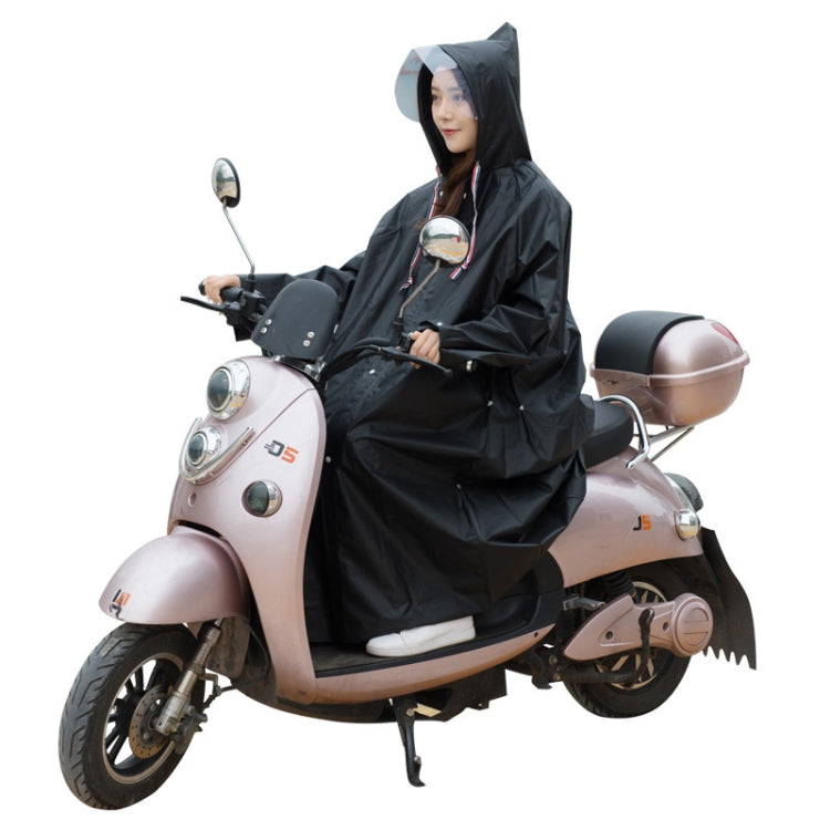 Bicycle Single Thick Raincoat Battery Car Adult Poncho, XL