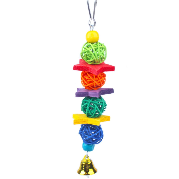 10 in 1 Parrot Toy Set Ladder Mirror String Of Bells, 10 in 1