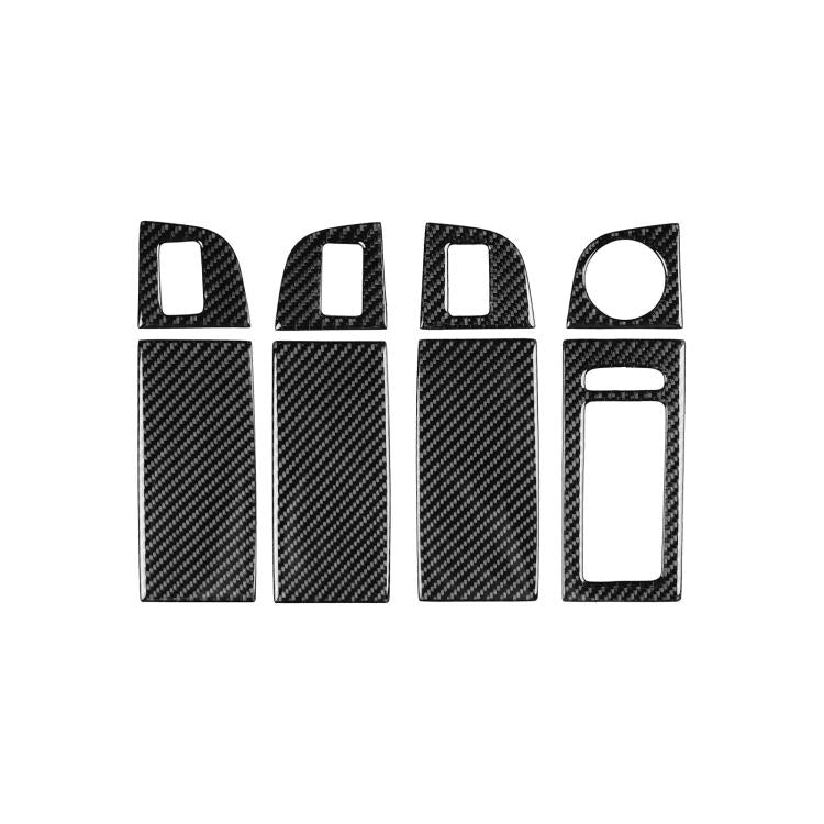 For 2017-2021 Skoda Octavia Right-Hand Drive 8pcs /Set Window Switch Panel Sticker, Right-Hand Drive