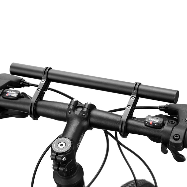 BG-798 30cm Bicycle Extension Bracket Double Rod Aluminum Flashlight Stopwatch Headlight Expansion Bracket, BG-798